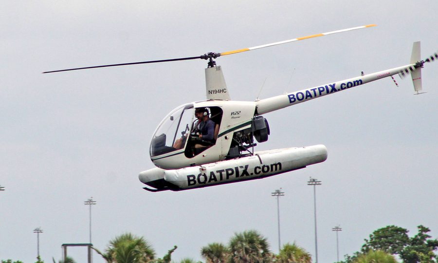 Helicopter flight training over coastal terrain
